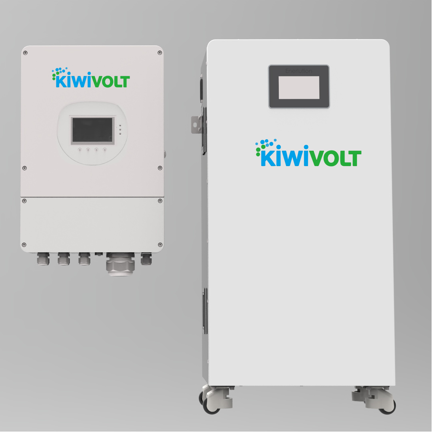 Kiwivolt 16kWh commercial food trailer power system with expandable battery and hybrid inverter
