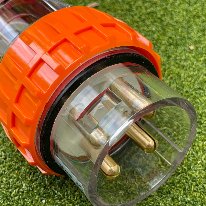 Kiwivolt 56P432 32A 500V 4 Pin 3 Phase IP66 Straight Industrial Plug detail image 3 for New Zealand worksites, generators, food trailers and industrial power systems
